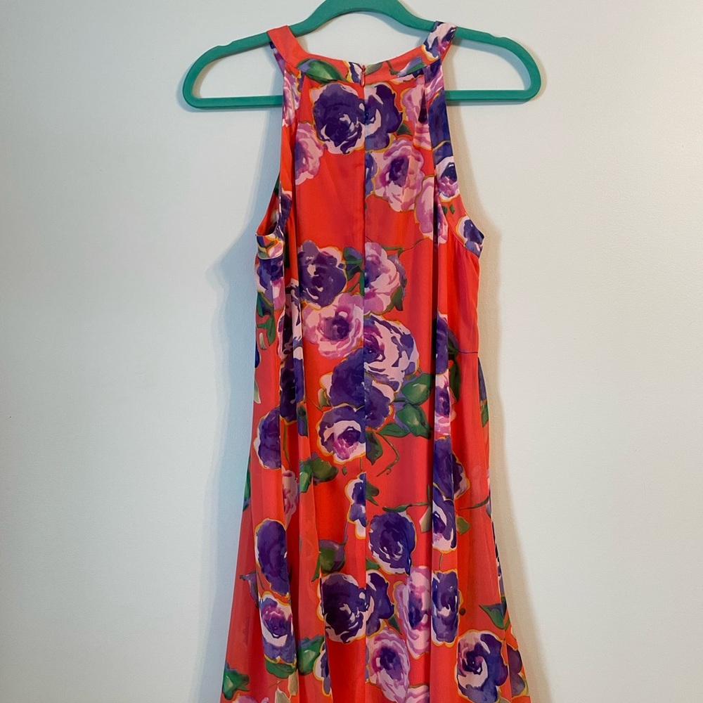 🎈🎈 DONATED Betsey Johnson Coral Floral Dress - Picture 2 of 7